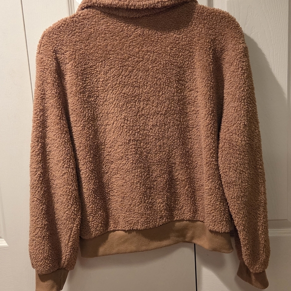 Tiger Mist Tan Sherpa Jacket - Picture 3 of 9